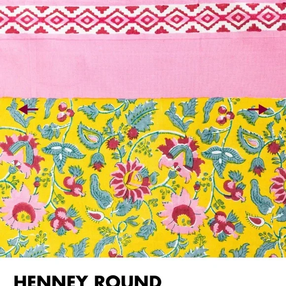 Furbish Henny Round Tablecloth - Picture 2 of 6